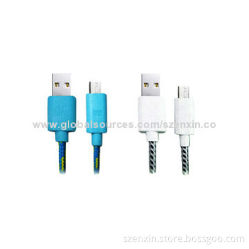 Micro USB cable for smartphones